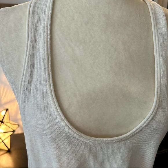 Tricot Alexander Wang Womens Sheer Raceback Knit Tank Top - Picture 6 of 9